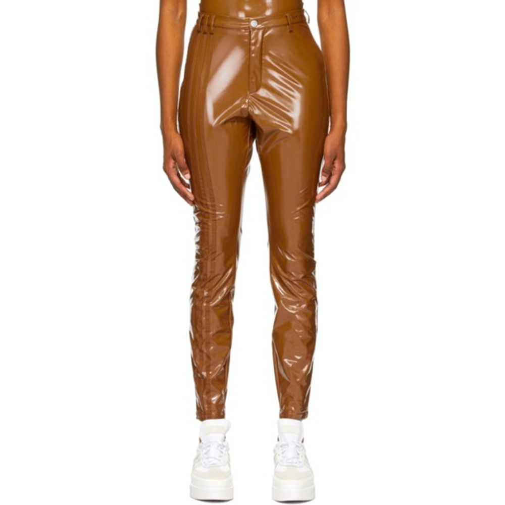 NEW Ivy Park (Adidas) latex faux leather tan pants
